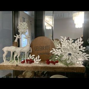 Hand crafted holiday decor.